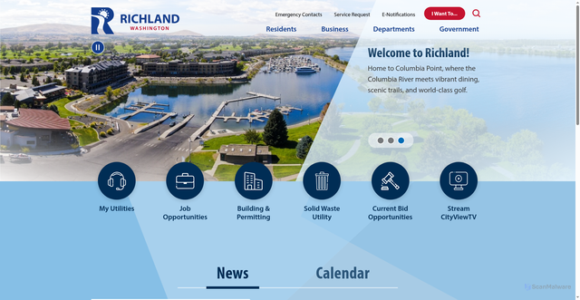 Security scan screenshot of https://www.richlandwa.gov/