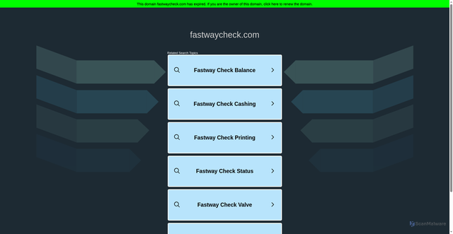 Security scan screenshot of https://fastwaycheck.com/