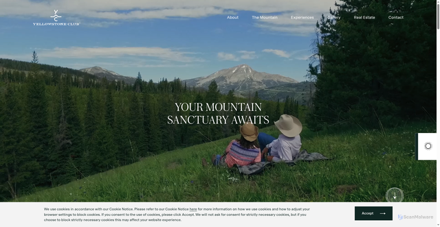 Security scan screenshot of https://yellowstoneclub.com/