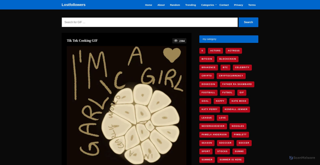 Security scan screenshot of https://bulkspoon.com/tik-tok-cooking-gif/