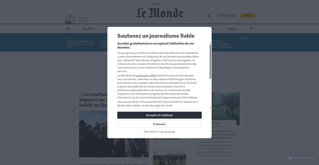Security scan screenshot of https://ecarte-regularisation.com/