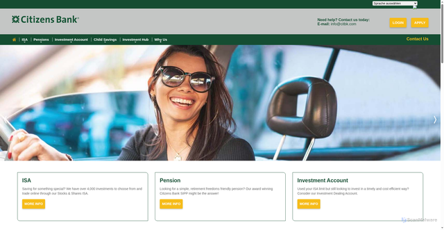 Security scan screenshot of http://secure.citbk.com/