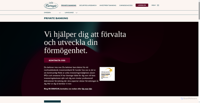 Security scan screenshot of https://www.carnegie.se/private-banking/bli-kund/?utm_source=campaign&utm_medium=breakit&utm_campaign=investeramera&utm_term=dnbcarnegie