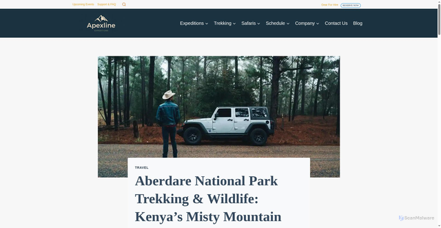 Security scan screenshot of https://apexlineexpeditions.com/6-tips-for-your-family-camping-trip/