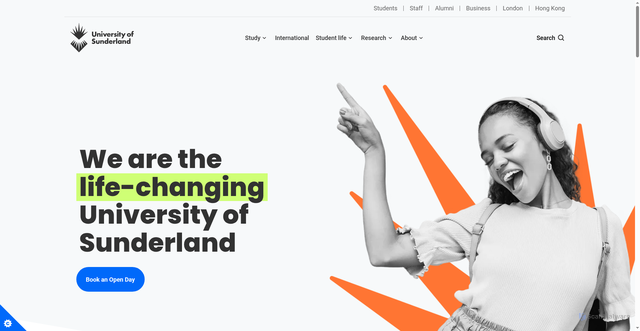 Security scan screenshot of https://www.sunderland.ac.uk/