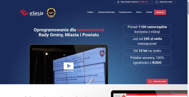 Security scan screenshot of https://api.esesja.pl