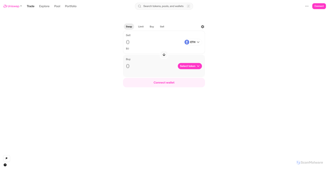 Security scan screenshot of https://web-git-06-10-chorewebremovemultichaintokenuxfla-ee0b7b-uniswap.vercel.app/swap