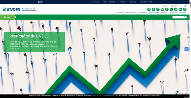 Security scan screenshot of https://www.bndes.gov.br