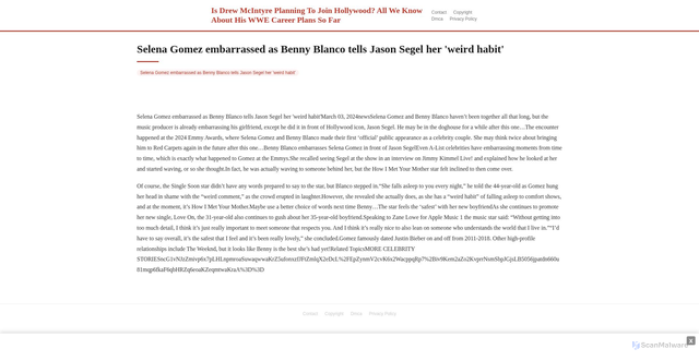Security scan screenshot of https://concerttradehugo-lqfjp8kzq6.edgeone.app/21929-selena-gomez-embarrassed-as-benny-blanco-tells-jason-segel-her-weird-habit.html