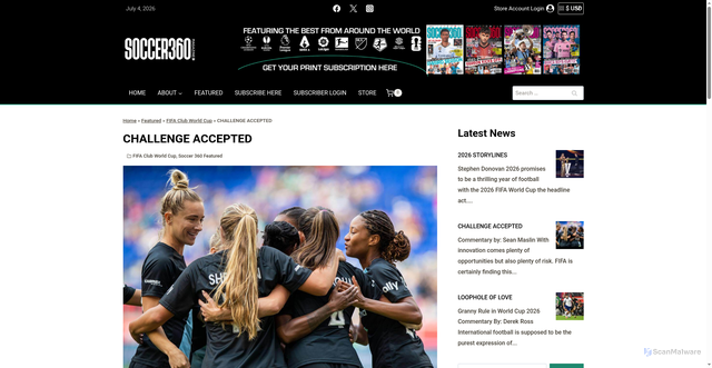 Security scan screenshot of https://soccer360magazine.com/news/new-era-for-canada-soccer-jesse-marsch-takes-the-helm?srsltid=AfmBOorAJNO9L_P5NonQiDXo7NzhcKi-f0ltm5XmwScwtZ6i7j7uUIpz