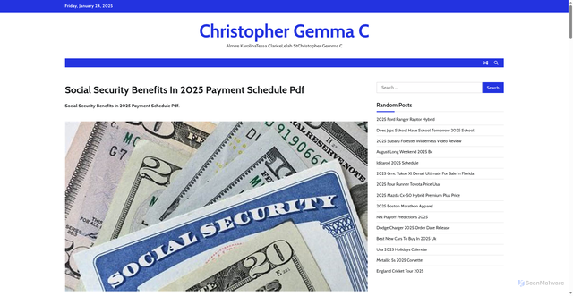 Security scan screenshot of https://christophergemmac.pages.dev/yjtqh-social-security-benefits-in-2025-payment-schedule-pdf-yqrlc/