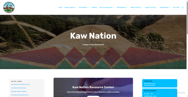 Security scan screenshot of https://www.kawnation.gov/