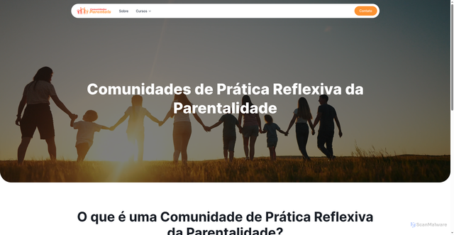 Security scan screenshot of https://comunidadesparentais.com.br