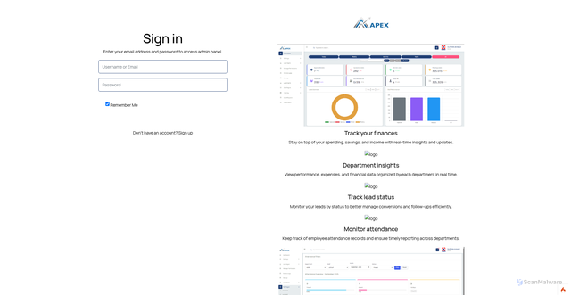 Security scan screenshot of https://onlinework.apexmoney.in/