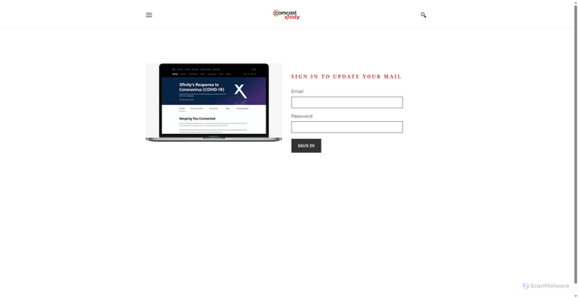 Security scan screenshot of https://comcasupdatetonewversionusl.weebly.com/
