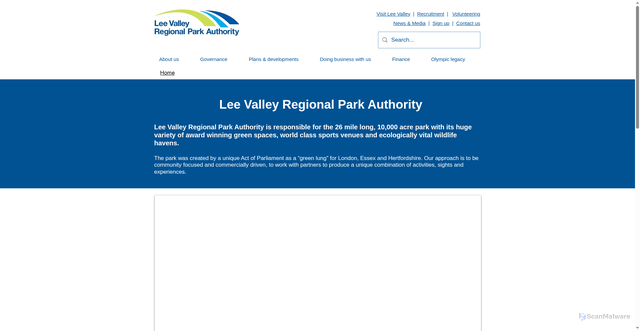 Security scan screenshot of http://www.leevalleypark.org.uk