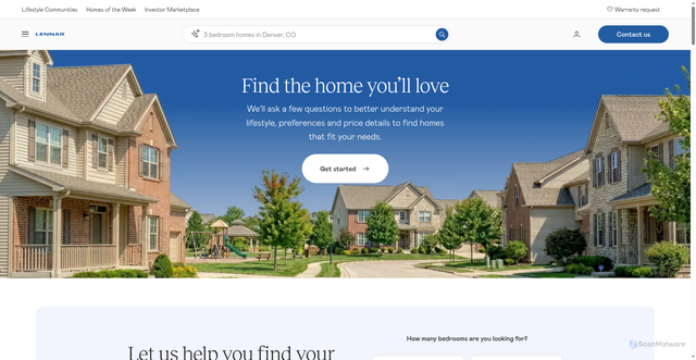 Security scan screenshot of https://lennar.net