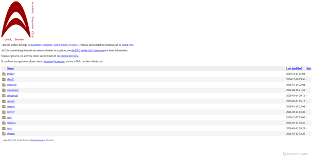 Security scan screenshot of https://meetings-archive.debian.net