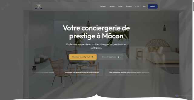 Security scan screenshot of https://lfconciergerie01.com/