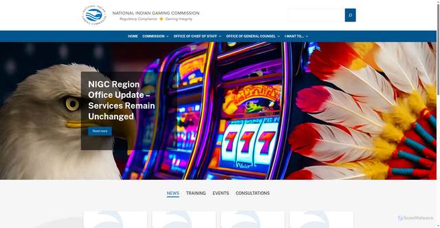Security scan screenshot of https://www.nigc.gov/