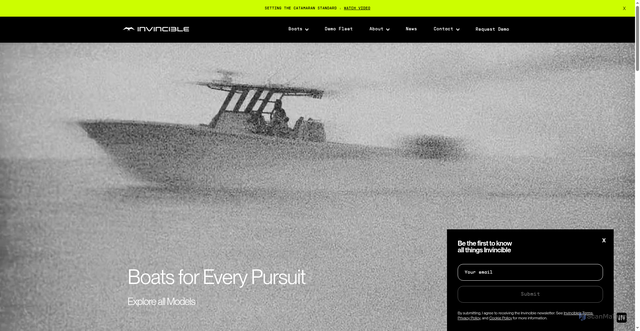 Security scan screenshot of https://www.invincibleboats.com/