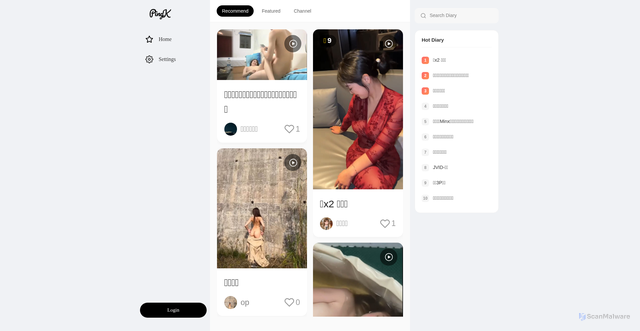 Security scan screenshot of http://pingk.live/