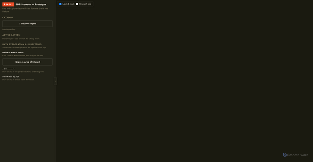 Security scan screenshot of http://sdpbrowser.org/