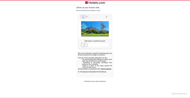 Security scan screenshot of https://www.hotels.com/go/england/manchester