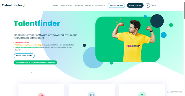 Security scan screenshot of https://talentfinder.be