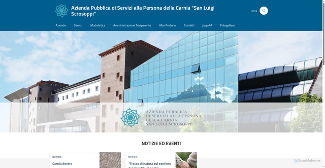 Security scan screenshot of https://www.aspcarnia.it/