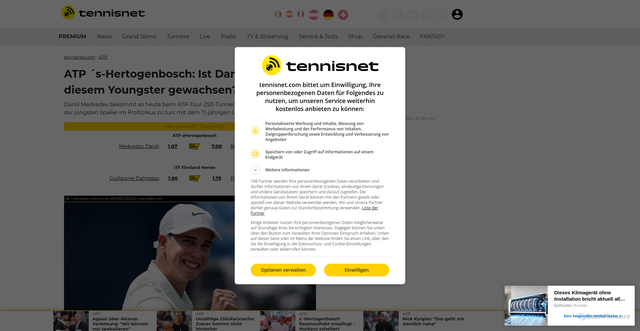 Security scan screenshot of https://www.tennisnet.com/news/atp-s-hertogenbosch-ist-daniil-medvedev-diesem-youngster-gewachsen