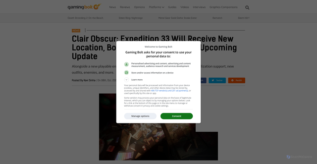 Security scan screenshot of https://gamingbolt.com/clair-obscur-expedition-33-will-receive-new-location-boss-battles-and-more-in-upcoming-update