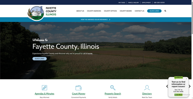 Security scan screenshot of https://www.fayettecountyillinois.gov/