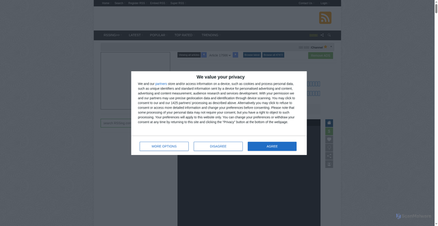Security scan screenshot of https://traidsoft.rssing.com/chan-67191705/article17566.html