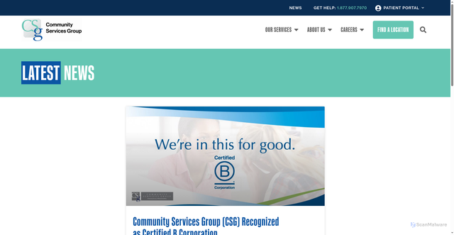 Security scan screenshot of https://csgonline.org/news/page/4/