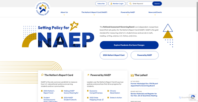 Security scan screenshot of https://www.nagb.gov/