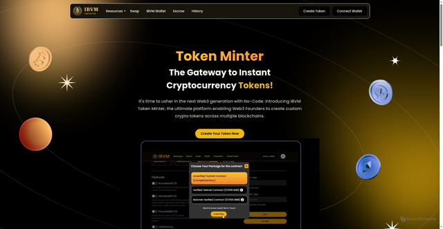 Security scan screenshot of https://tminter.ibvm.io/