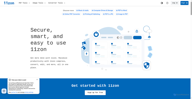 Security scan screenshot of https://cdn.11zonapis.com