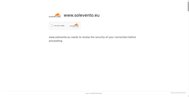 Security scan screenshot of https://solevento.eu