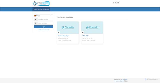Security scan screenshot of http://onlinetest.upstareresearch.com/index.php?language=galician