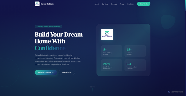 Security scan screenshot of https://batulabuilders.com/
