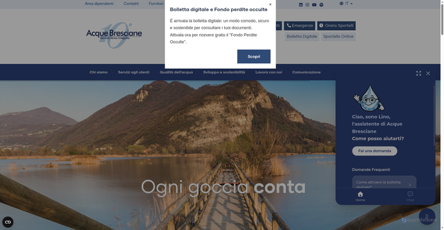 Security scan screenshot of https://www.acquebresciane.it