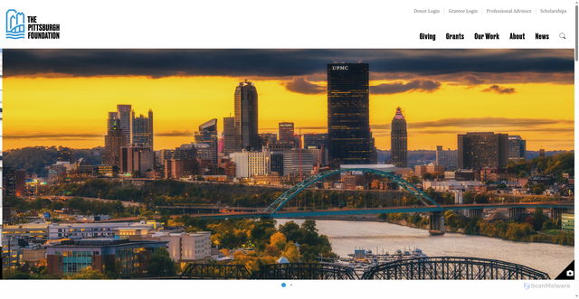 Security scan screenshot of https://pittsburghfoundation.org/