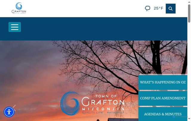 Security scan screenshot of https://townofgraftonwi.gov/