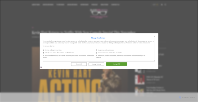 Security scan screenshot of https://blackgirlnerds.com/kevin-hart-returns-to-netflix-with-new-comedy-special-this-november/