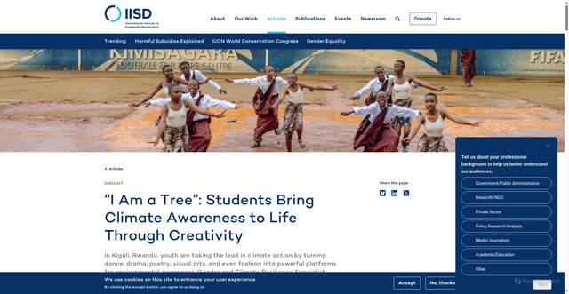 Security scan screenshot of https://www.iisd.org/articles/insight/i-am-tree-students-bring-climate-awareness-through-creativity