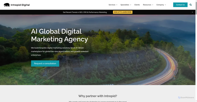 Security scan screenshot of https://mta-sts.intrepidonline.com/