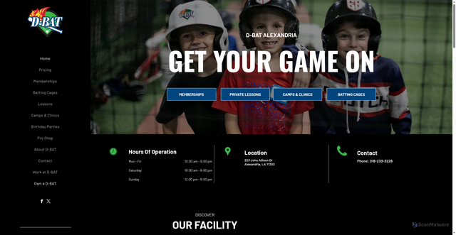 Security scan screenshot of http://dbatalexandria.com/