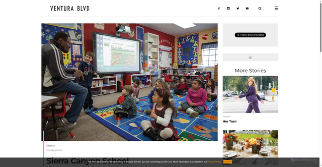 Security scan screenshot of https://www.ourventurablvd.com/sierra-canyon-school/