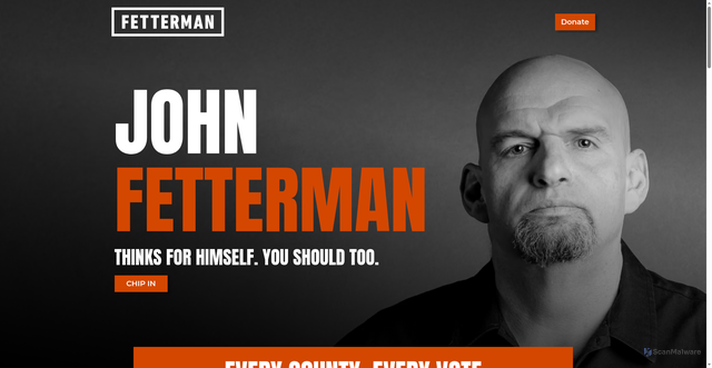 Security scan screenshot of https://www.johnfetterman.com/